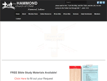 Tablet Screenshot of hammondchurch.com